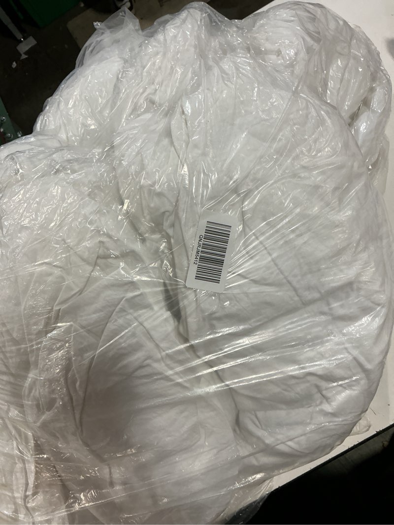 Condition photo showing As Is for premium down alternative comforter, full/queen, white