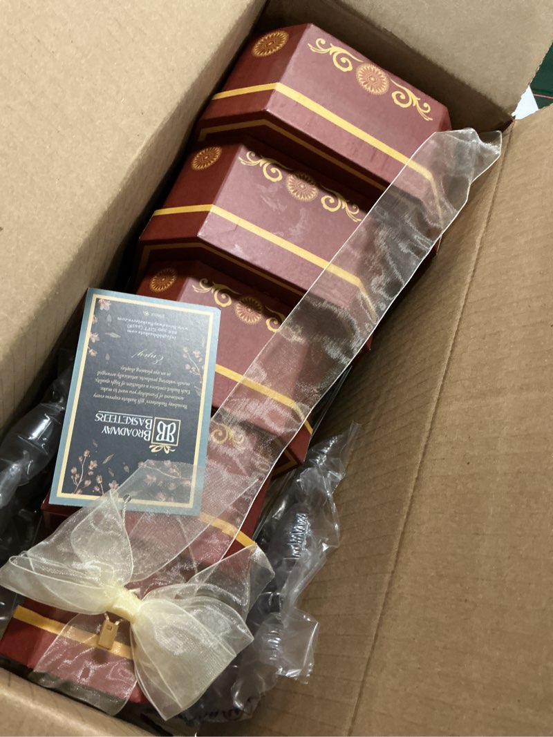 Condition photo showing Good Condition for broadway basketeers sympathy gift basket tower – gourmet food gift for loss of loved one – bereavement & condolences gift basket with cookies & snacks to comfort family and friends, kosher