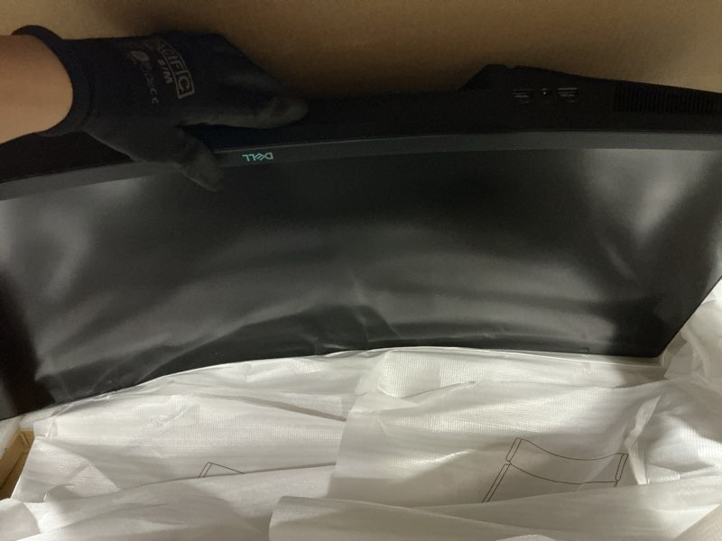 Condition photo showing Good Condition for working verified no power cord dell s3422dwg curved gaming monitor - 34 inch 1800r curved screen with 144hz refresh rate, wqhd (3440 x 1440) display, hdmi, dp to dp 1.4 cable, amd freesync - black 34 inches s3422dwg curved