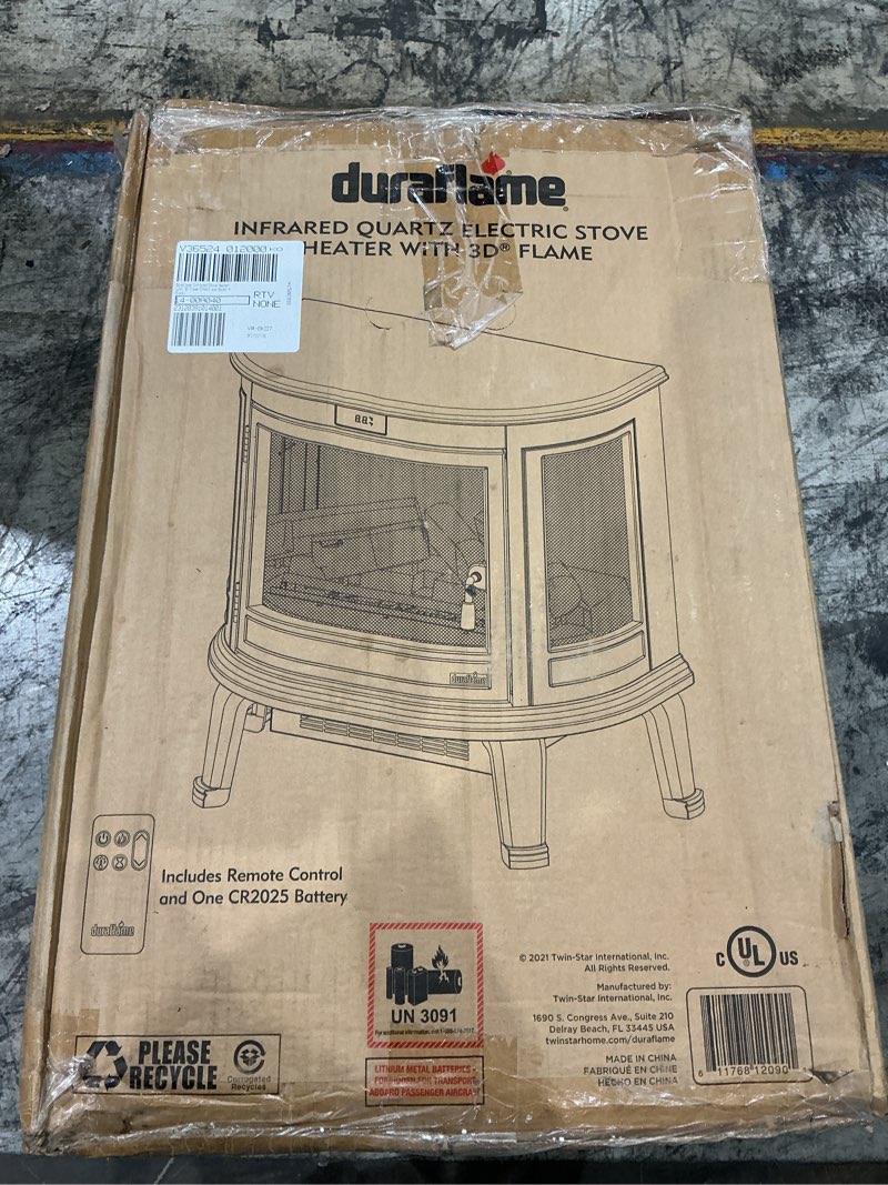 Condition photo showing Good Condition for duraflame 1000 sq. ft. black freestanding electric 3d infrared stove