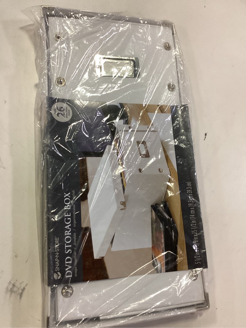 Condition photo showing Good Condition for Snap-N-Store CD Storage Box - Pack of 1/2 - Durable Disc Holder with Lid to Store for Discs (1 Pack - DVD, White) 1 Pack White