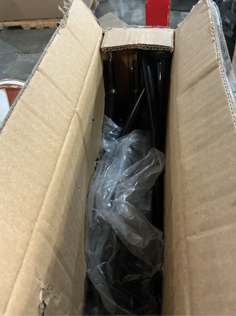 Condition photo showing Good Condition for iDavosic.ly 3 Tier Tall Metal Plant Stand Indoor Outdoor, Wrought Iron Corner Flower Pot Holder Shelf, 34 Inch Vertical Display Rack for Patio Porch Living Room Garden, Black S - Black