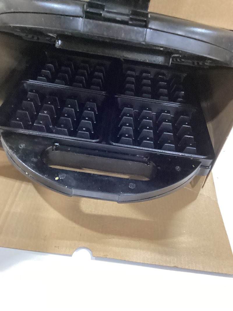 Condition photo showing As Is for KRUPS Stainless Steel 4 Slice Belgian Waffle Maker with Removable Plates