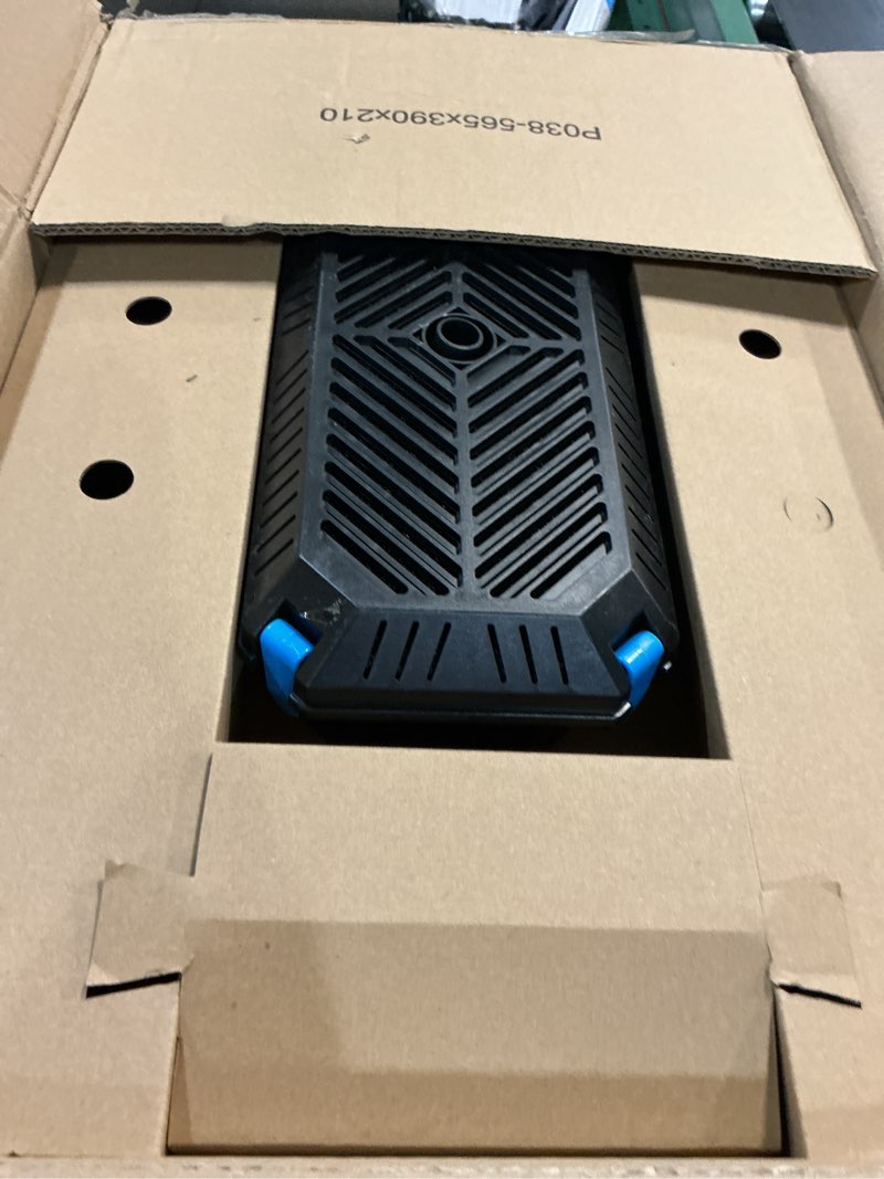 Condition photo showing New/Like New for poposoap 70w solar pond filter with fountain pump, 680gph solar pond pump adjustable flow, filter box with filter media, 3 nozzle modes for outdoor ponds pool waterfall koi pond water features p3703