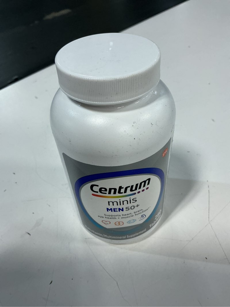 Condition photo showing Good Condition for (exp: 04/27) centrum minis silver multivitamin for men 50 plus, multivitamin/multimineral supplement, vitamin d3, b-vitamins and zinc, non-gmo ingredients, supports memory and cognition in older adults - 280 ct