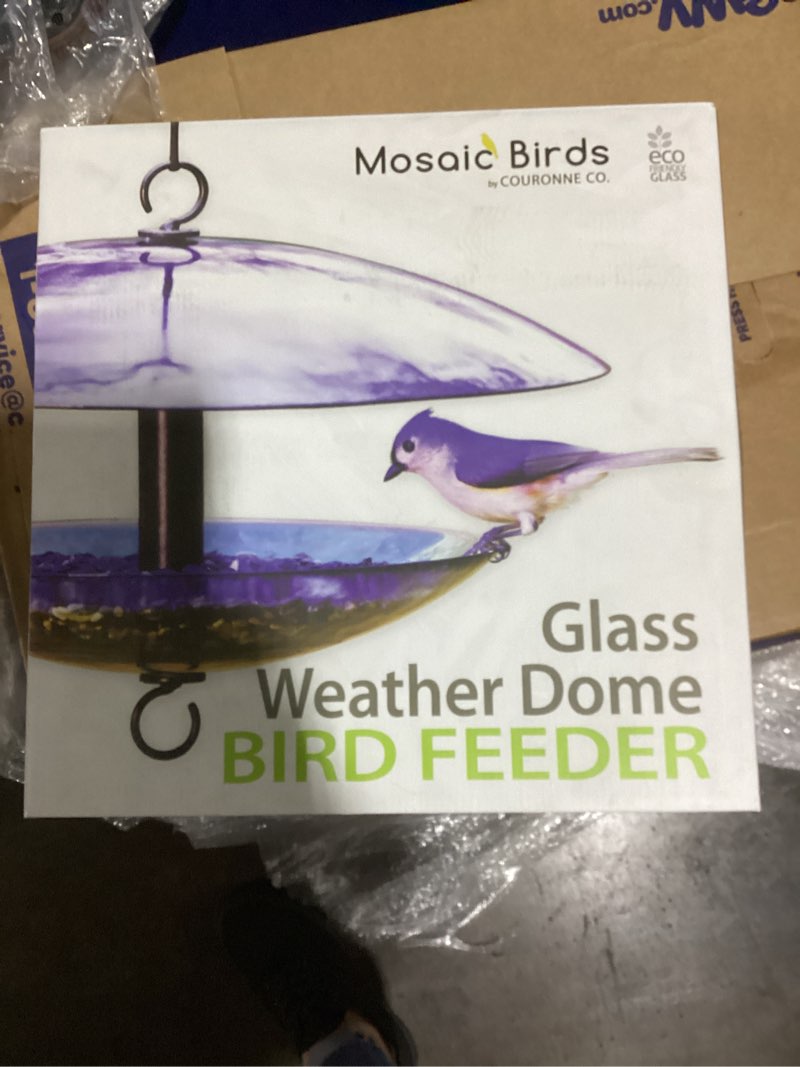 Condition photo showing New/Like New for M380-200-15 Baffle Dome Bird Feeder Cobalt Blue