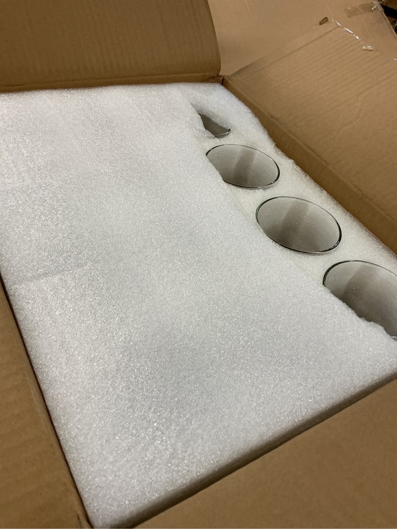 Condition photo showing As Is for 12 Pack Glass Cylinder Vases 12 Inch Tall Clear Flower Vase for Centerpieces, Hurricane Floating Candle Holder Wedding Decorations, Floral Vase Bulk for Table Shelf Party Home Deco (12 x 3.35 Inch) 12 Pack 3.35" W x 12" H