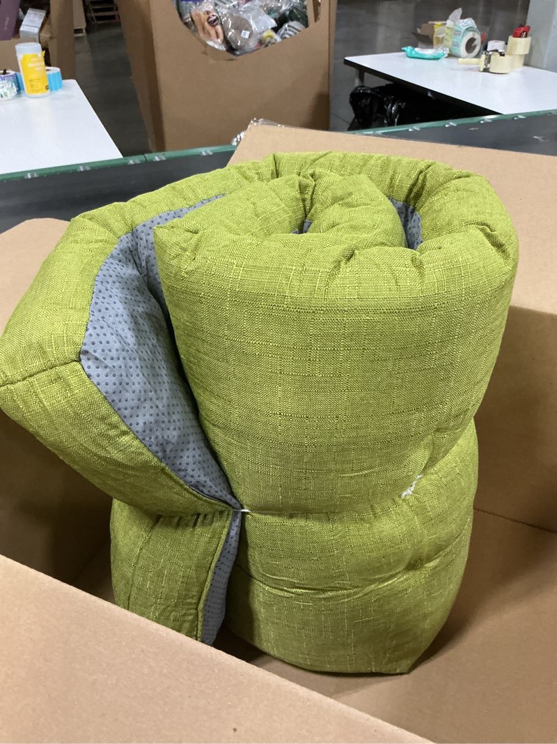 Condition photo showing Good Condition for ((Similar))Chaise Lounge Chair Cushion 72\\\" Tufted Padded Outdoor Patio Pillow Lime Green