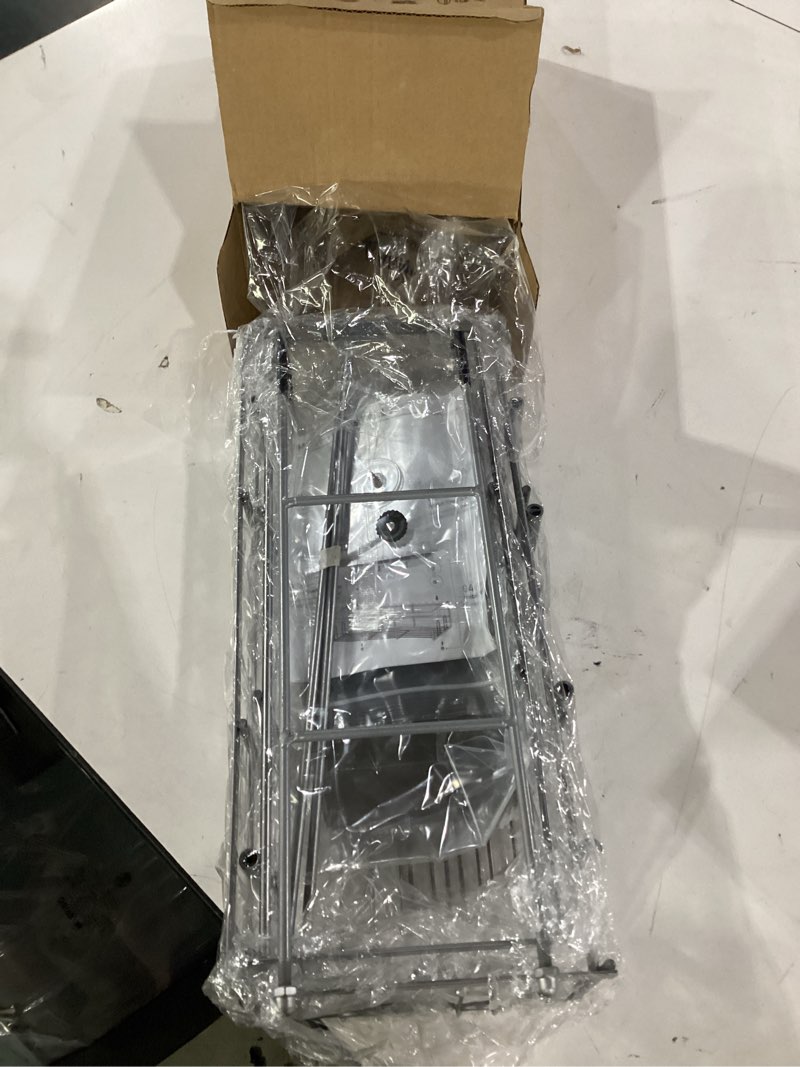 Condition photo showing Good Condition for aitatty hanging shower caddy over door: silver rustproof shower organizer over the door - no drilling bathroom rack for inside shower
