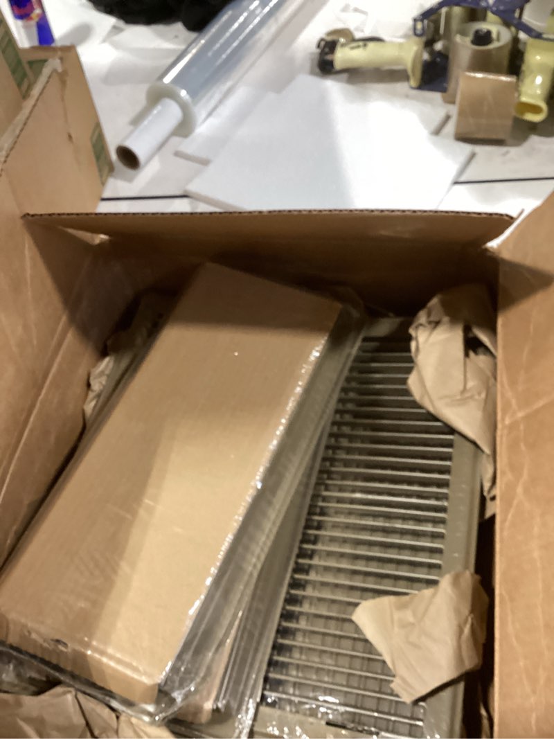 Condition photo showing Good Condition for Fits 6x14 and 14x6 Duct Opening | Floor Register with Louvered Design by Handua | Heavy Duty Walkable Design with Damper | Floor Vent Grille | Easy to Adjust Air Supply Lever | Brown 6x14 Inch 1 Pack
