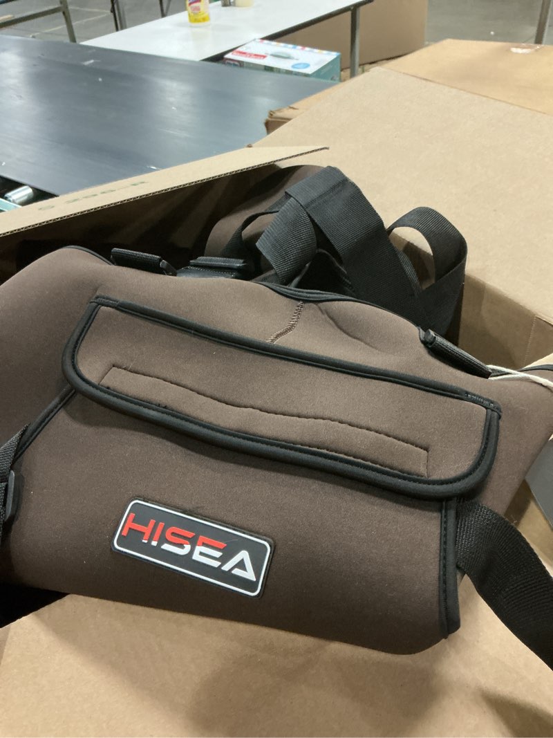 Condition photo showing New/Like New for HISEA Neoprene Fishing Chest Waders for Men with Boots Cleated Bootfoot Waterproof Mens Womens Wader Fishing & Hunting Wader M6/W8 Brown( Size 8/41) 