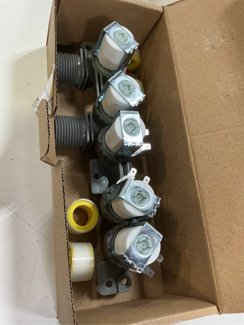 Condition photo showing Good Condition for 5221ea1008f aju73213301 aju75152601 washer water inlet valve replacement for lg kenmore wt5680hwa wt7200cw wt5170hv wt4970cw wt1201cw wt1501cw wt5270cw wt5480cw wt1701cv wt5680hva wt5070cw wt5170hw