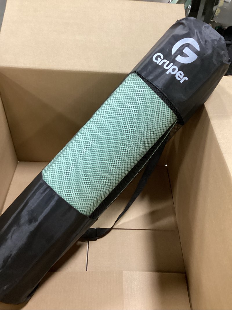 Condition photo showing Good Condition for Yoga Mat Non Slip, Eco Friendly Fitness Exercise Mat with Carrying Strap,Pro Yoga Mats for Women,Workout Mats for Home, Pilates and Floor Exercises Matcha Green / Black 0.24*24*72 Inches