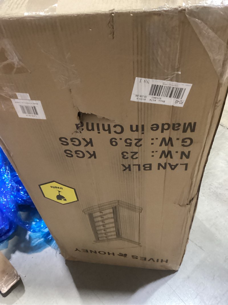 Condition photo showing item condition for Hives and Honey Lawson Standing Jewelry Armoire Cabinet, Jewelry Storage Organizer with Top Flip Mir