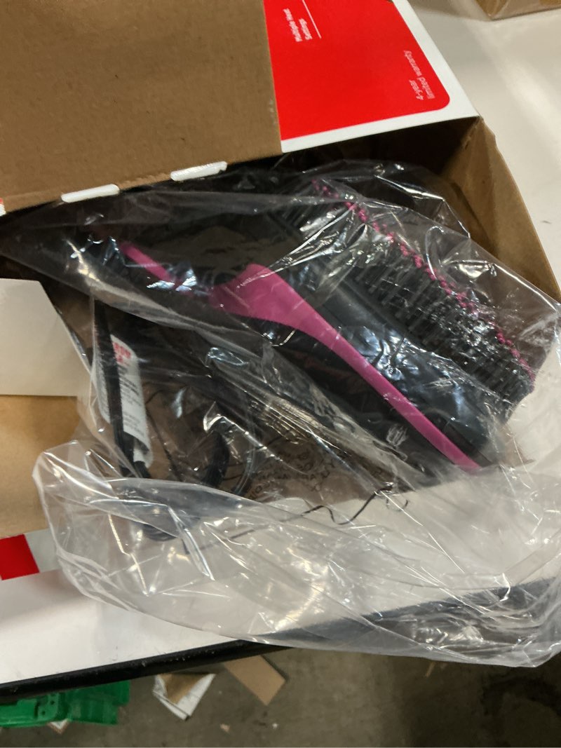 Condition photo showing Good Condition for revlon one-step hair dryer and styler, all-in-one detangling and straightener brush for salon-quality smooth, straight hair, more shine and less frizz, black 1 count (pack of 1) black
