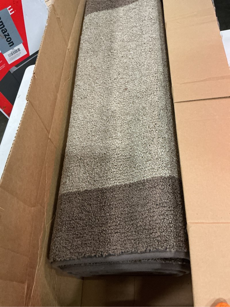 Condition photo showing Good Condition for machine washable runner rug 32" x 120", non slip kitchen mat for floor, absorbent entryway rug for kitchen, bedroom, living room, hallway, door (roll packing) beige 32" x 120"