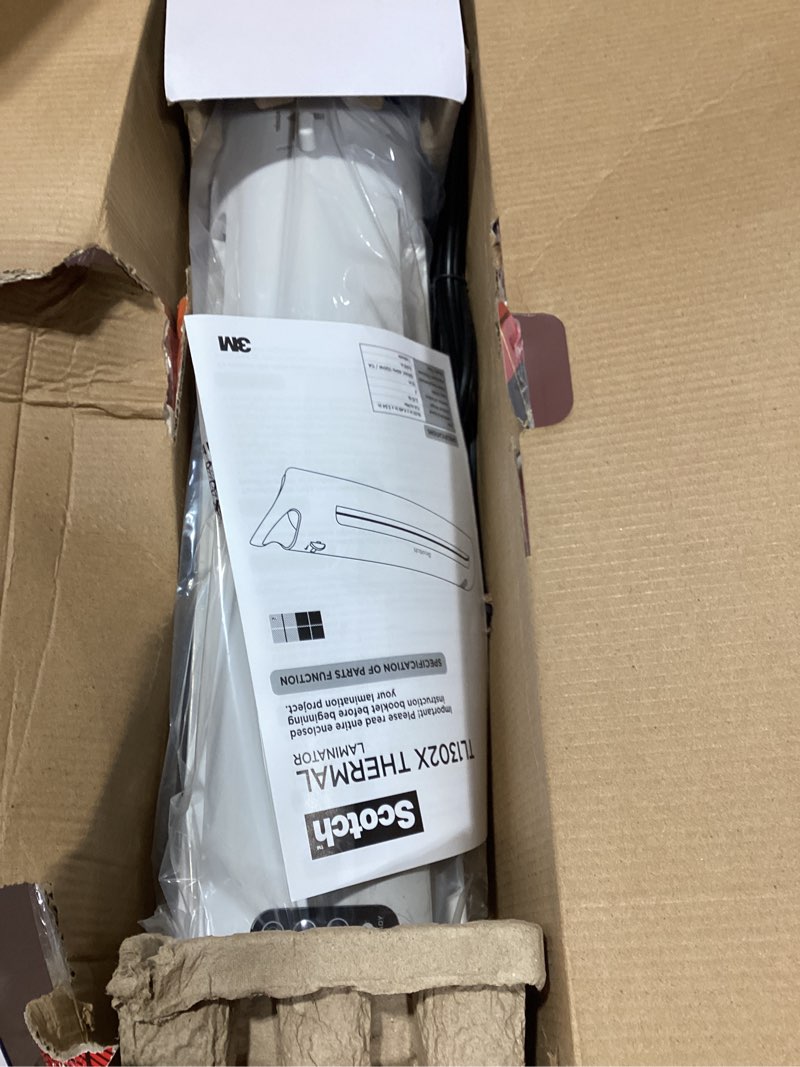 Condition photo showing As Is for Scotch Thermal Laminator, Extra Wide 13 Inch Input, Ideal for Teachers, Small Offices, or Home (TL1302X)