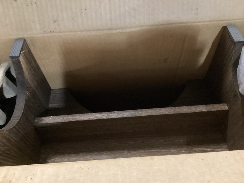 Condition photo showing As Is for AZEN 2 Pack Wood Toilet Stool Squat Adult, Poop Stool for Bathroom Adults, Portable Toilet Potty Stool for Adults, 7 Inch Height (Black) Black (2 Pack)