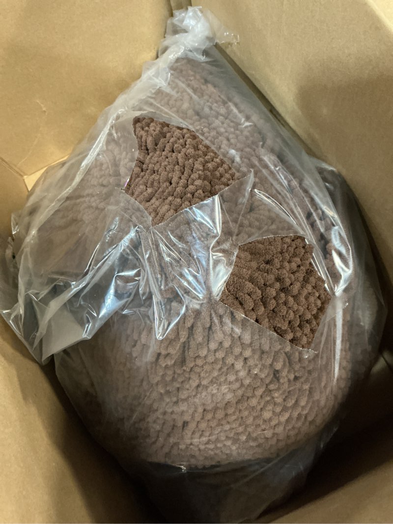 Condition photo showing Good Condition for OLANLY Bathroom Rugs Sets 3 Piece, Soft Absorbent Chenille Bath Mats and U-Shaped Contour Toilet Rug, Quick Dry, Home Decor Accessories, Bath Mat Set for Bathroom (47"x20"+24"x16"+24"x20", Tan) 47" x 20" + 24" x 16" + U24" x 20" Tan