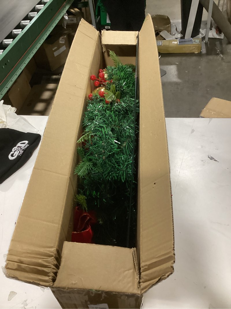 Condition photo showing Good Condition for Crowye 24in Christmas Cemetery Wreaths for Graves with 30 Inch Wreath Easel Stand Outdoor Cemetery Stand Decoration Red Bows Xmas Headstone Decor for Memorial Ornament Supplies(Modern)