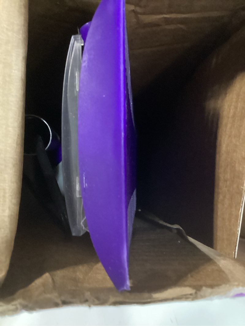 Condition photo showing Good Condition for swiffer powermop multi-surface mop kit for floor cleaning, includes powermop, 2 mopping pad refills, 1 cleaning solution with fresh scent and 2 batteries purple and white