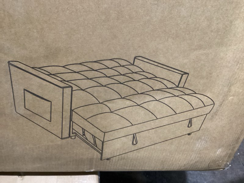 (INCOMPLETE ONLY ONE BOOX FOR PICK UP)V104/F179 Variable sofa bed color grey