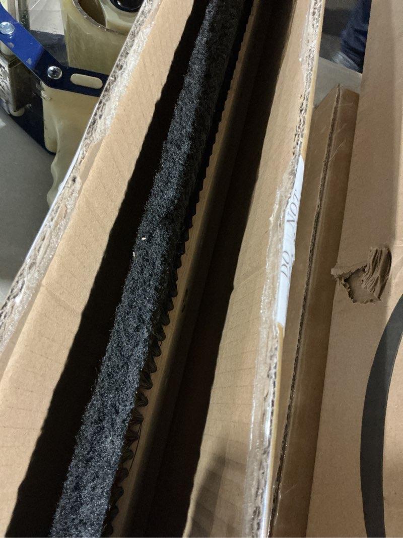 Condition photo showing As Is for 1 pack 36 inch concrete broom finishing tools without handle wood backed brush push brooms with mounting threads for concrete finishes hard floors yards 1 36 inch