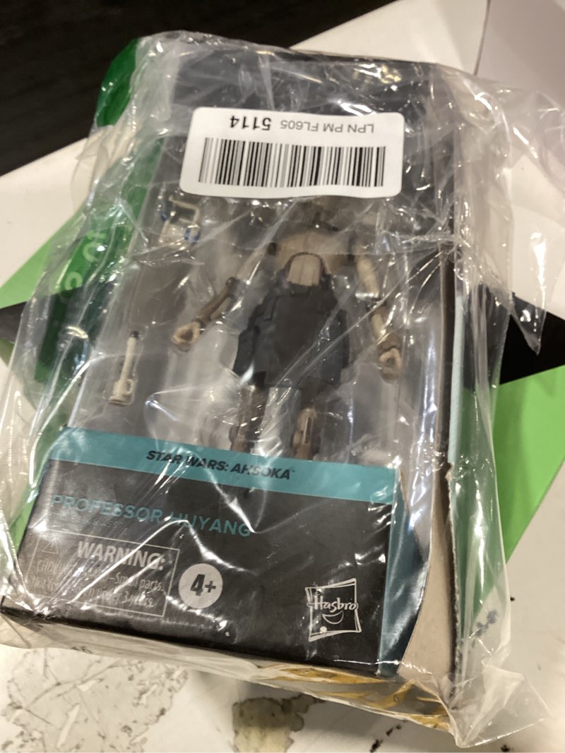 Condition photo showing New/Like New for star wars the vintage collection professor huyang, ahsoka 3.75-inch collectible action figures, ages 4 and up
