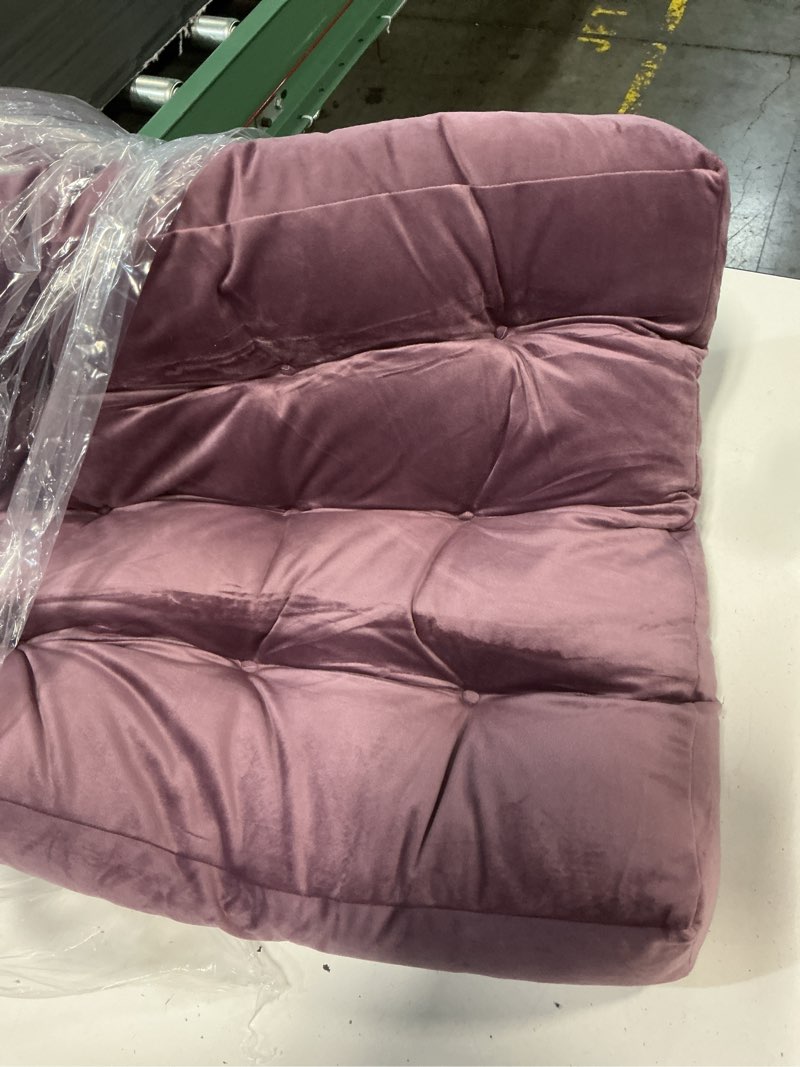 Condition photo showing Good Condition for floor pillows for adults set of 2, floor cushions, 22 x 22 inch, lavender | square tufted velvet floor pillows for sitting & meditation, ideal for floor seating in reading nook, living room or bedroom lavender 2pack