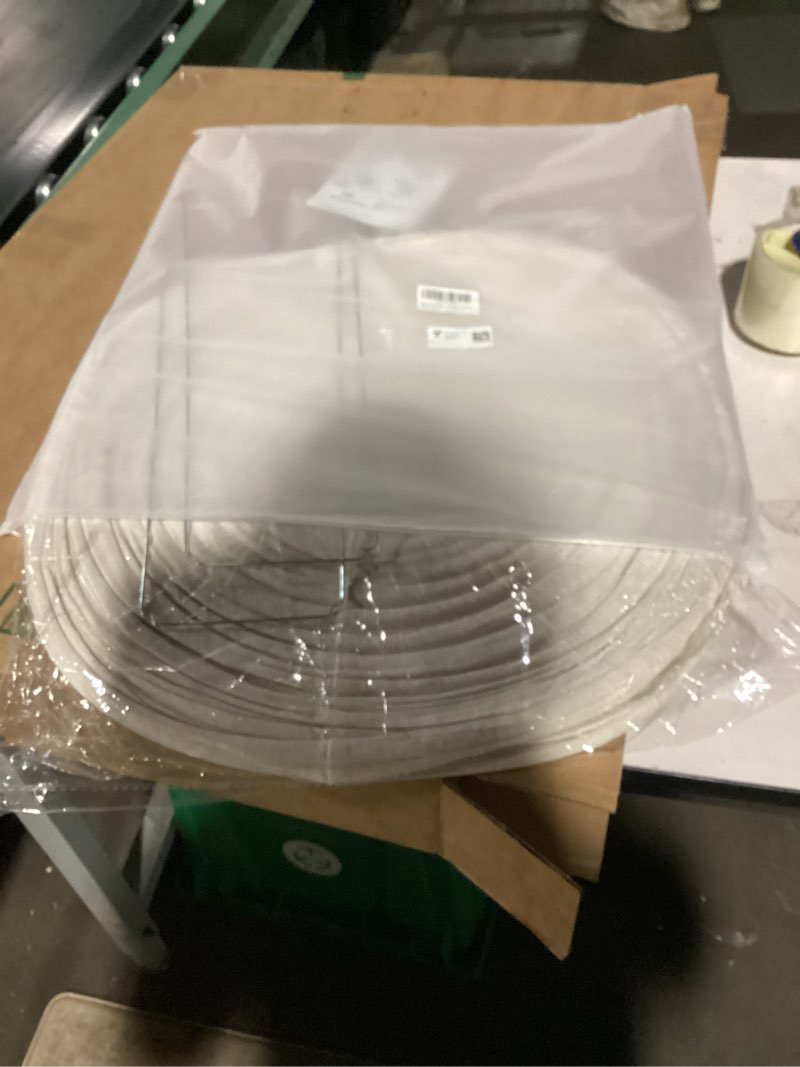 Condition photo showing New/Like New for oetmilc-2pcs hanging lamp shade can replace large paper lantern 20inch linen pendant light shade round off-white handmade fabric lampshades decorations suitable for the living room hallway bedroom