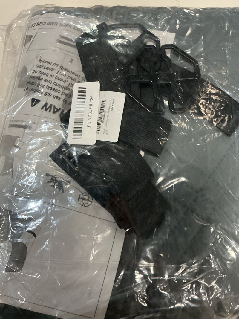 Condition photo showing Good Condition for taococo 100% waterproof recliner loveseat covers 2 seater, split loveseat covers for reclining loveseat, non slip reclining couch cover with double straps for kids, pets(2 seater, dark grey) dark grey 2 seater standard