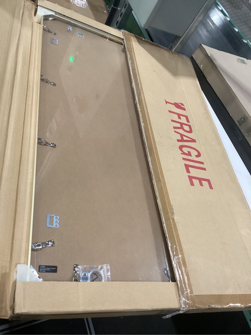 Condition photo showing New/Like New for FrameWorks 24x36 Brushed Aluminum Poster Frames – Modern Brushed Metal Design w/Shatterproof Plexiglass, Perfect for Posters, Artwork, Paintings, Wall Displays – Home or Office Decor, Gold - 1 Pack Gold 24"x36" (1 Pack)