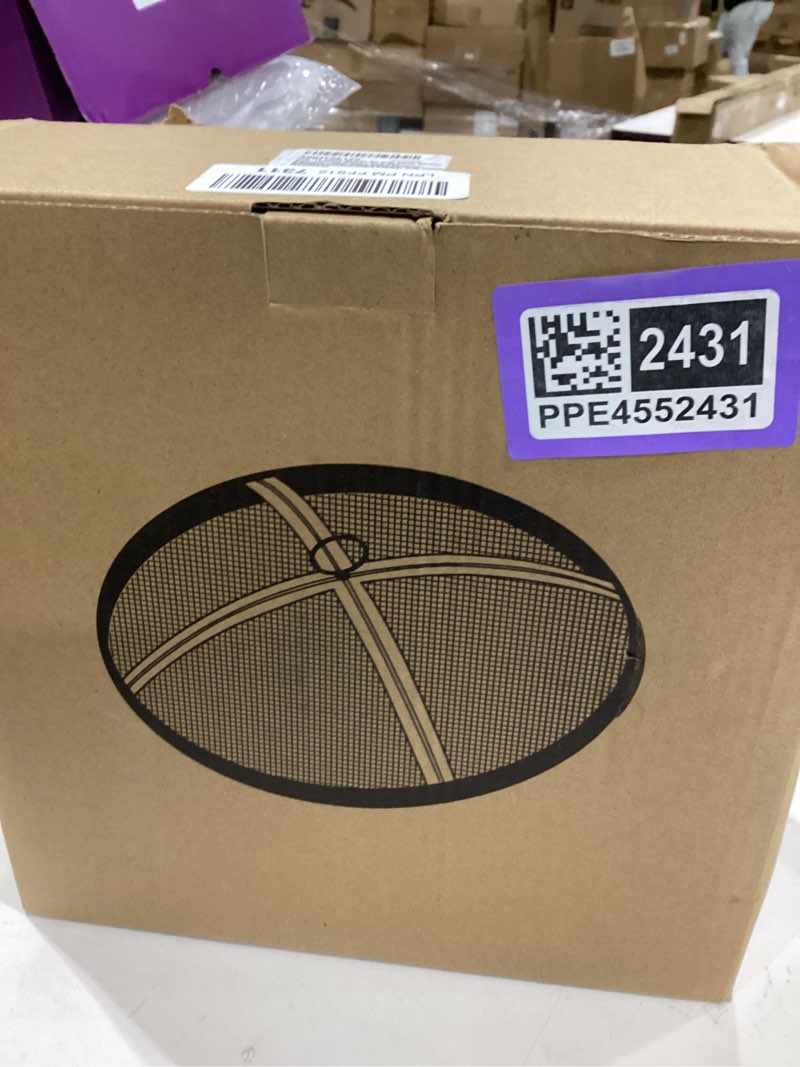 Condition photo showing New/Like New for Fire Pit Spark Screen for Solo Stove Bonfire Size, Teisaiko Heavy-Duty 304 Stainless-Steel Mesh Spar