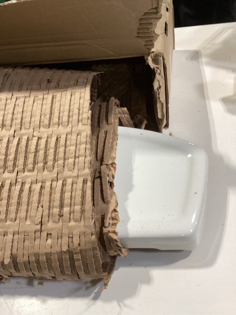 Condition photo showing New/Like New for american standard 735122-400.020 cadet 3 toilet tank cover, 10-in, white cadet 10 in