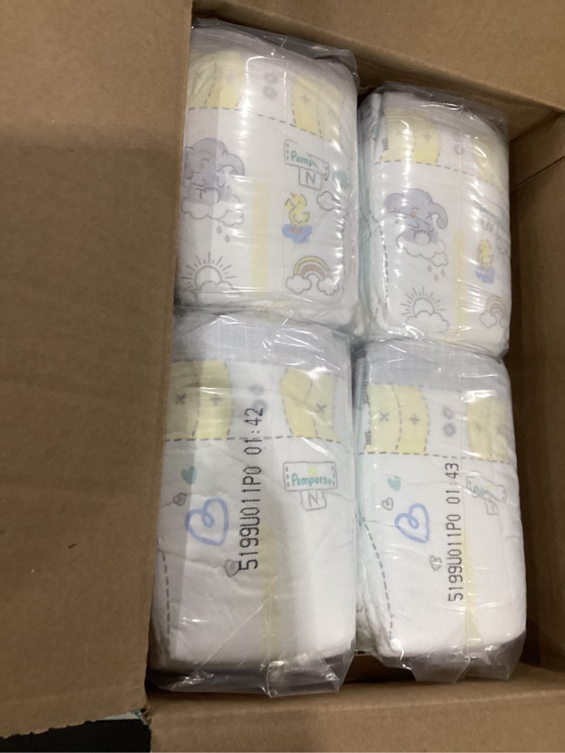 Condition photo showing New/Like New for Pampers Swaddlers Diapers, Size 0 (up to 10 lbs), 140 Count, Absorbent, Keeps Baby Dry and Comfortable, Skin Safe Disposable Baby Diaper (Packaging May Vary) Newborn 140