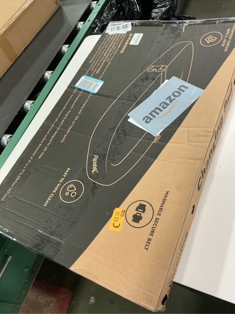 Condition photo showing New/Like New for Papablic Wipeable Baby Changing Pad with Removable Safety Strap, Easy to Clean & Non-Slip Waterproof, Changing Pad for Dresser,Bed Grey