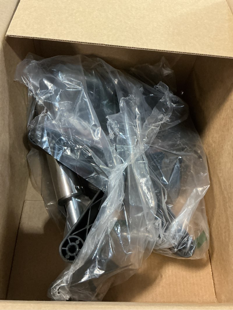 Condition photo showing As Is for furwoo round rolling stool height adjustable stool with wheels for spa salon massage black