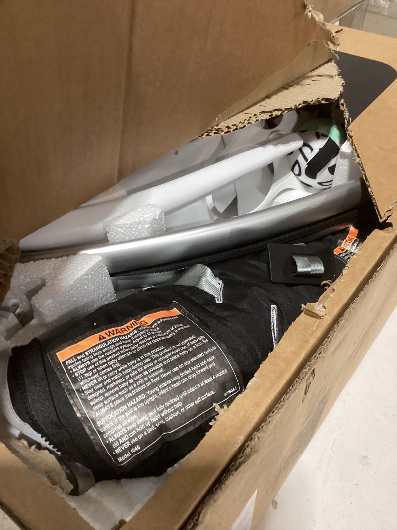 Condition photo showing As Is for 4moms MamaRoo Multi-Motion Baby Swing, Bluetooth Enabled with 5 Unique Motions, Grey