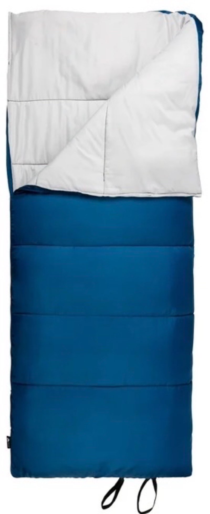 (1pcs)ozark trail 35°f cool weather rectangular sleeping bag with recycled polyester and zip shield