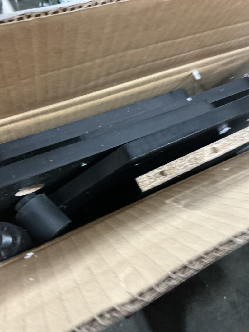 Condition photo showing As Is for Furinno Turn-N-Tube Easy Assembly 4-Tier Petite Entertainment Center / TV Stand / TV Unit / TV Desk, Blackwood 4-Tier Blackwood