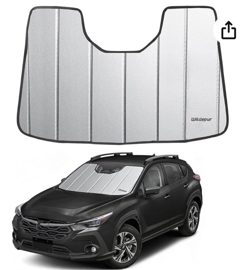 2024-2026 crosstrek windshield sun shade for subaru crosstrek 2024 2025 2026 automotive car front wi