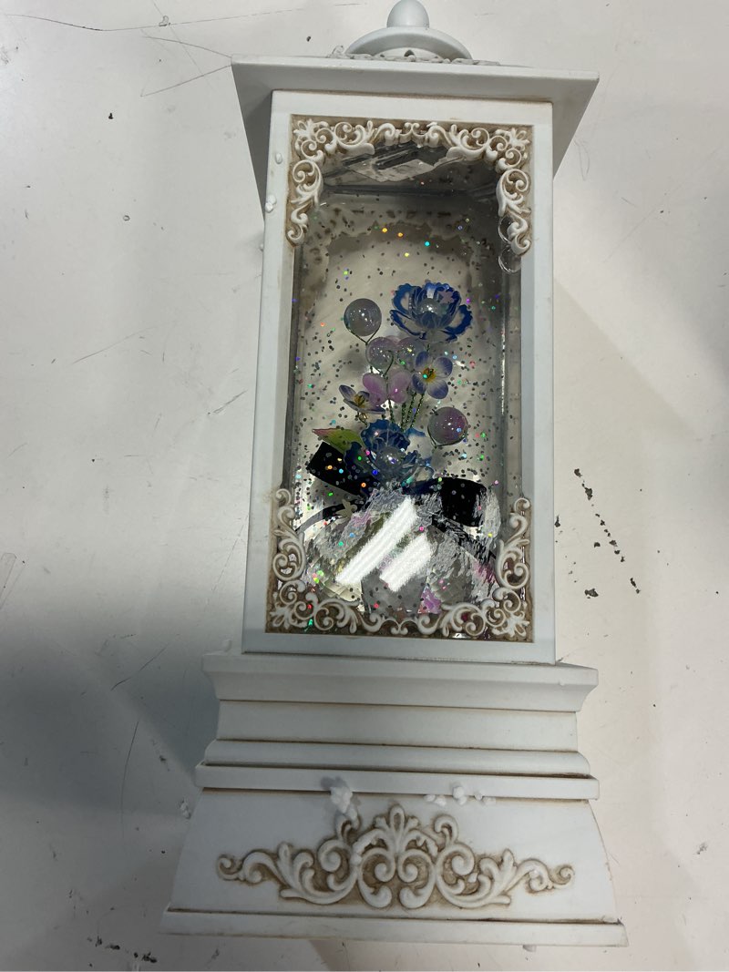 Condition photo showing As Is for gifts for mom from daughter son, birthday gifts for women, crystal flower lantern with music & 6h ti