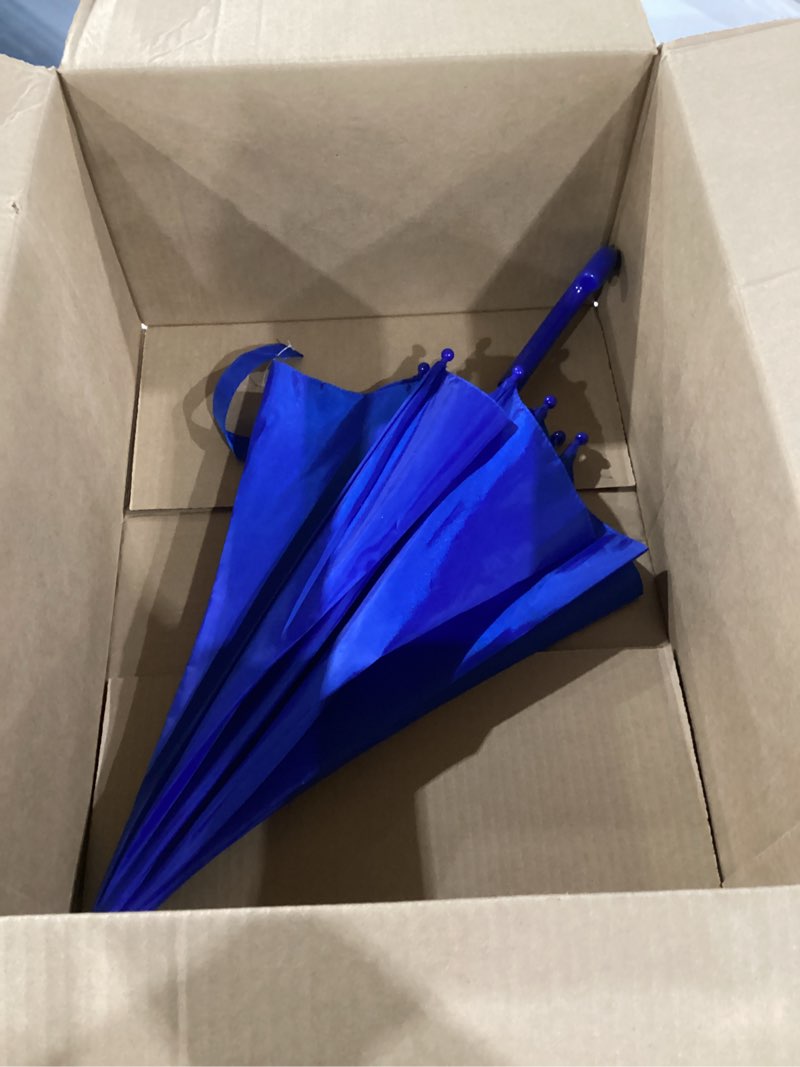 the weather station children's rain umbrella, manual folding mini umbrella, windproof, lightweight, and packable for travel, 32 inch arc blue