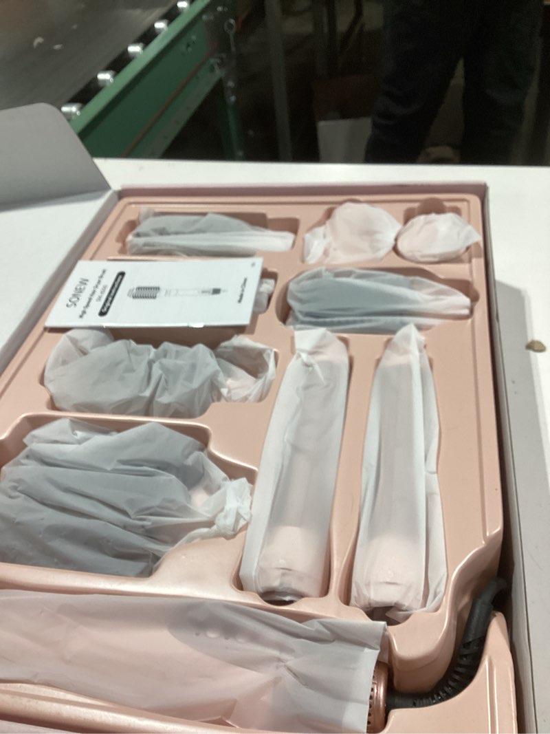 Condition photo showing Good Condition for 9-in-1 Multi Hair Styler | Air Styling & Drying System | Powerful Blow Dryer Brush | No Heat Damage | L/R Automatic Wrap Curlers, Oval Bursh, Round Brush, Flat Nozzle & Storage Pouch