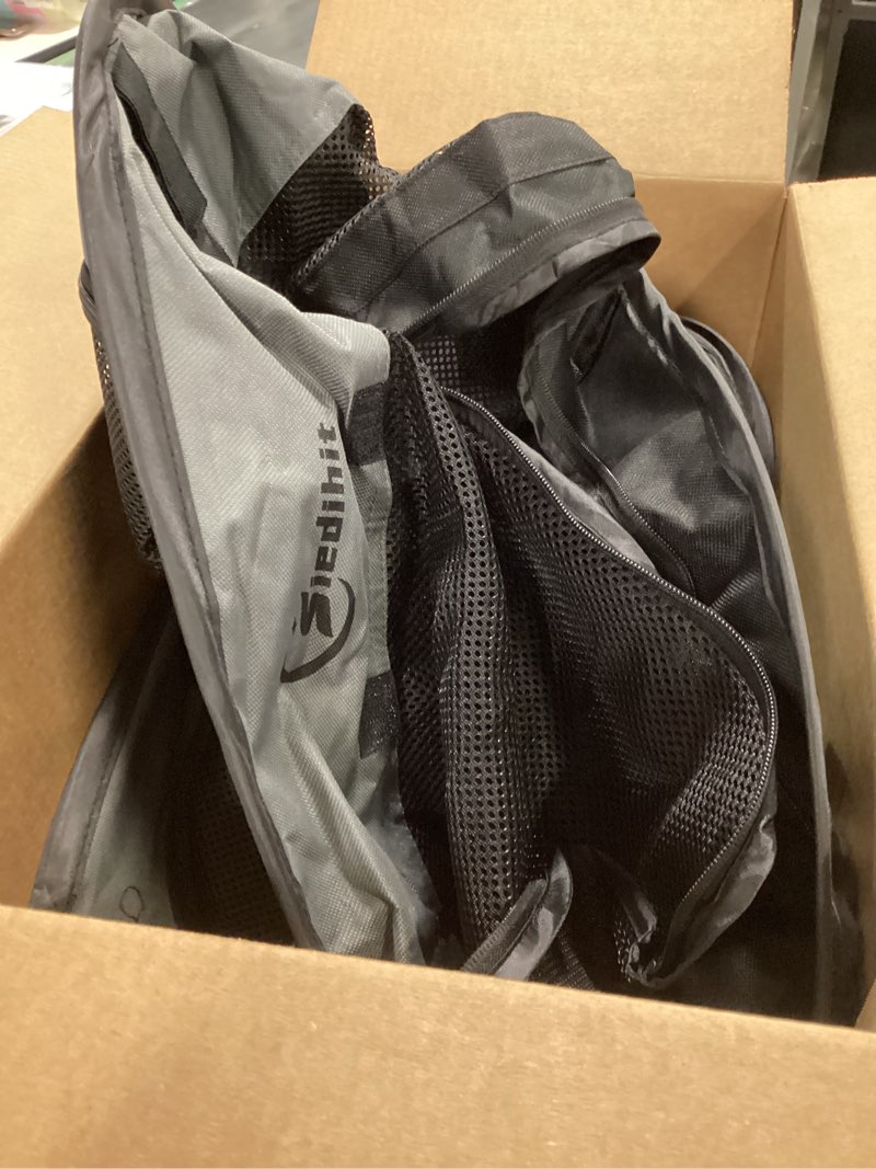 Condition photo showing As Is for Dog Cat Playpen28/31/35in, Pet Puppy Portable Pens for Outdoor Travel Crate, Indoor After Surgery Use, Foldable Dog Kennel Tent for Rabbit or Small Animals and Tent Stakes (Dark Grey, Small)