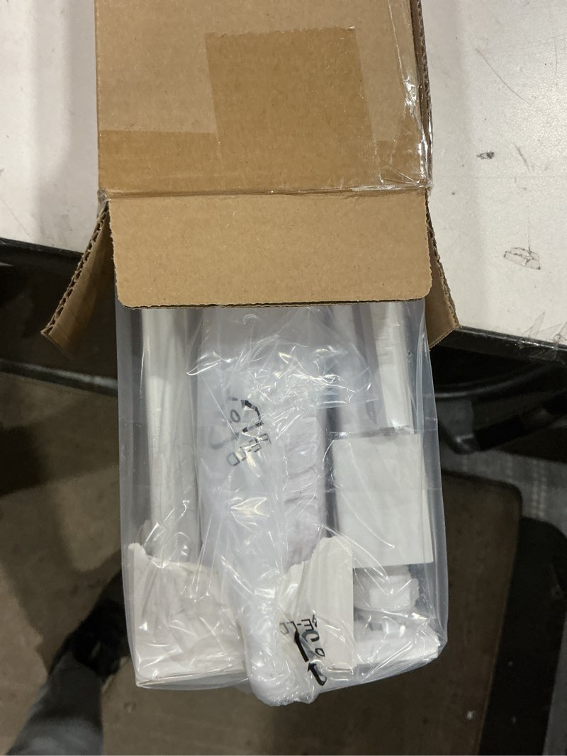 Condition photo showing As Is for LazBlinds No Tools No Drill 1" Vinyl Mini Blinds, Cordless Blinds for Windows, Light Filtering Horizontal Window Blinds & Shades, 27" W x 72" H, White Cordless-white 27" W x 72" H