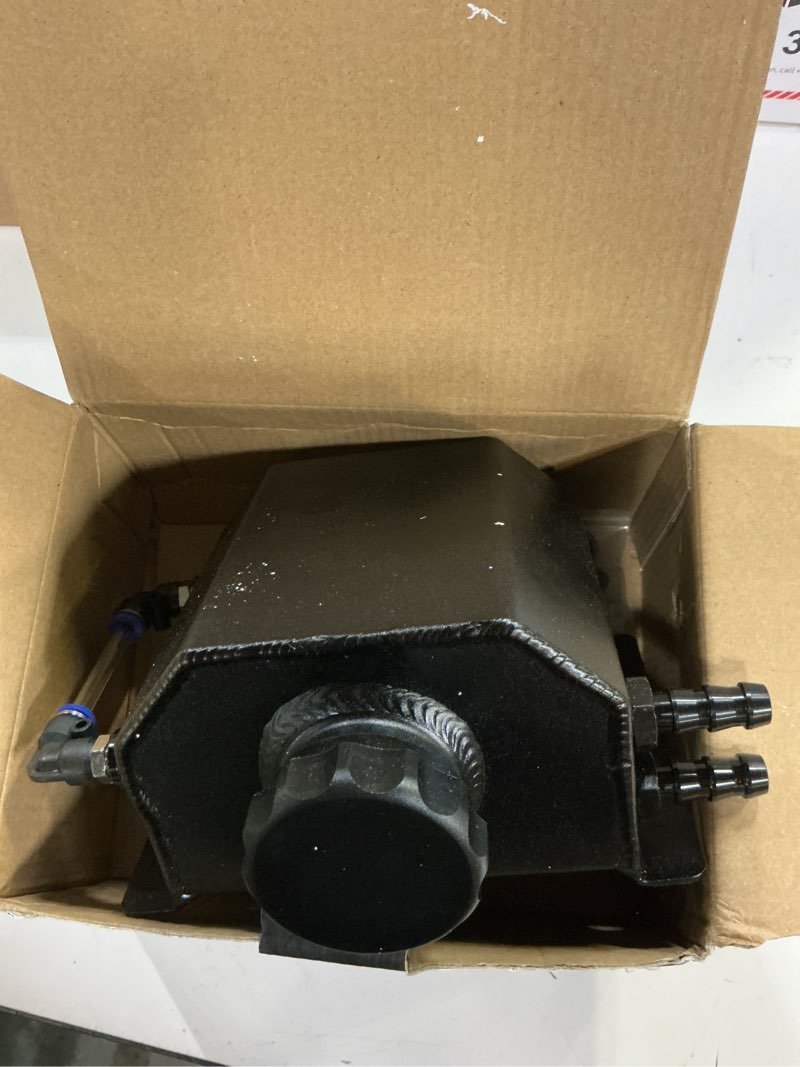 Condition photo showing Good Condition for coolant overflow tank - 1l aluminum coolant reservoir & expansion tank, universal fit for cars, truc