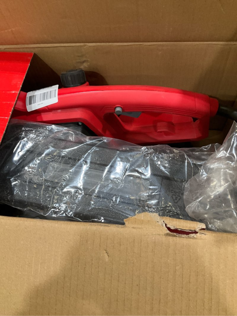 Condition photo showing As Is for craftsman electric chainsaw, 16 inch, 12 amp corded chain saw electric, ergonomic, powerful motor (cmecs600)