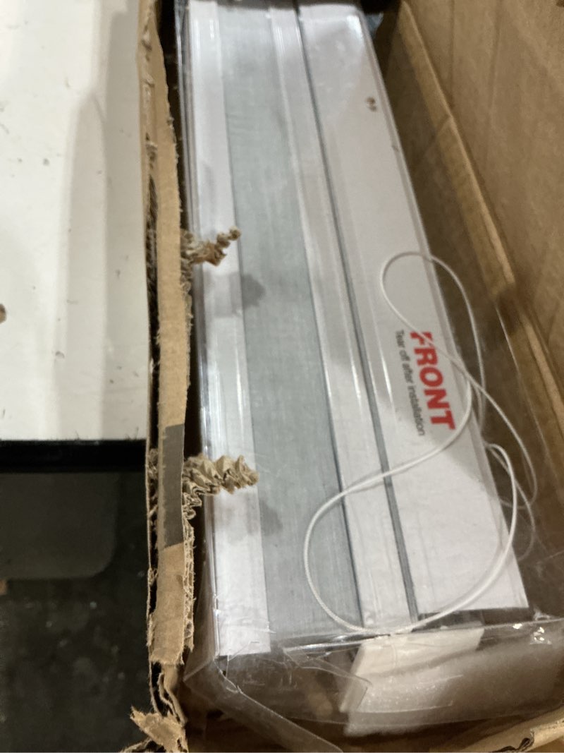 Condition photo showing New/Like New for sunfree top down bottom up cellular blinds,cellular shades blackout, honeycomb window shade for windows, 34" w x 64" h, white(blackout) blackout-white 34"w x 64"h