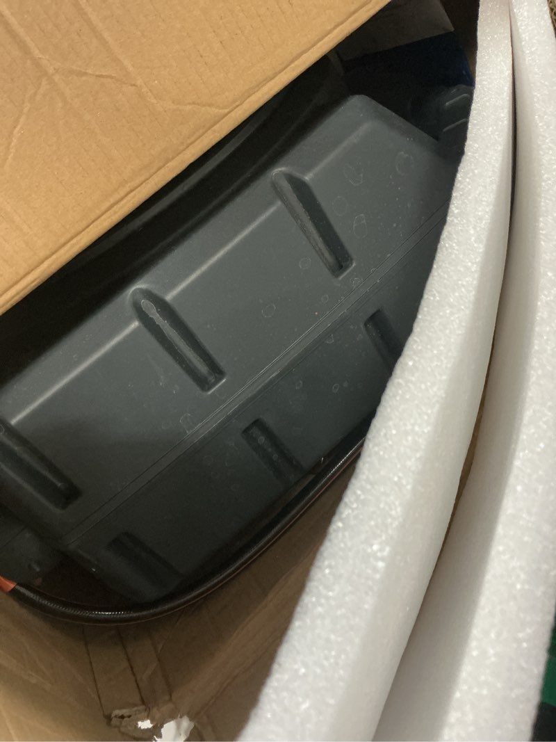 Condition photo showing As Is for giraffe tools retractable garden hose reel 1/2 inch x 130 ft, super heavy duty, any length lock, slow return system, wall mounted and 180 deg swivel bracket 1/ 2"130 ft